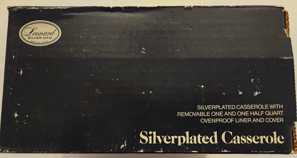 Leonard Silver MFG. Casserole 1 1/2 Quart #551 Silver plated