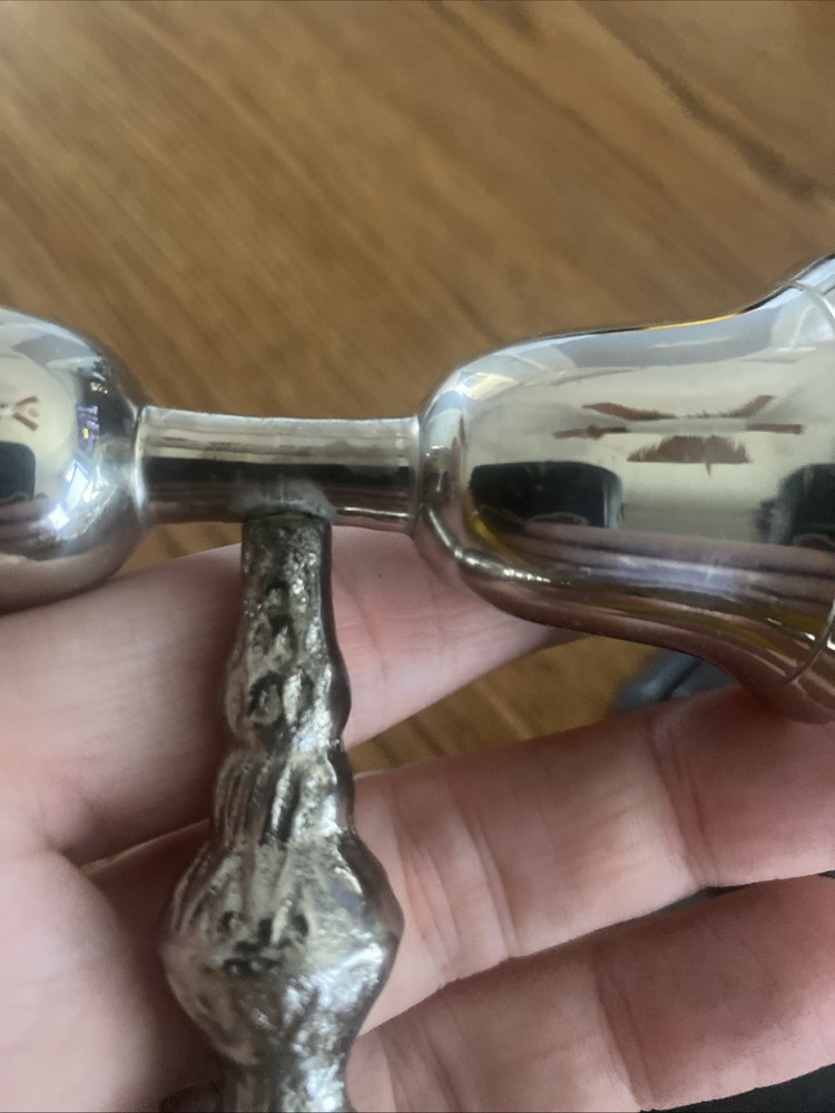 Vintage Silver Plated Double- Ended Candle Snuffer