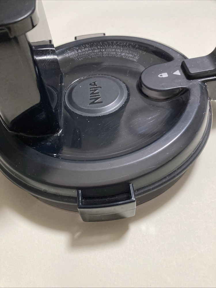 Ninja Blender Food Processor BL820 Feed Chute Lid W/ Lock, Pusher Replacement
