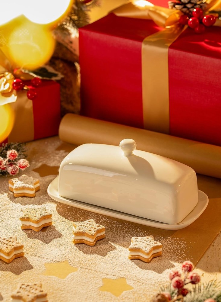 Professional Grade Porcelain Butter Dish