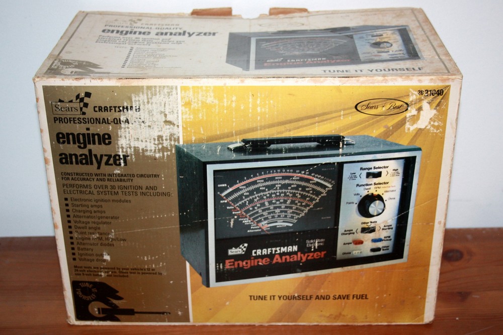 Sears Craftsman Solid State Engine Analyzer with Cables