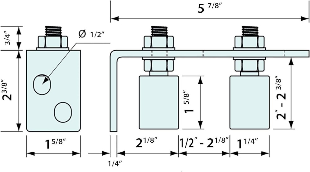 Compact Sliding Gate Guide with Weather-Resistant Bracket - No Assembly Needed