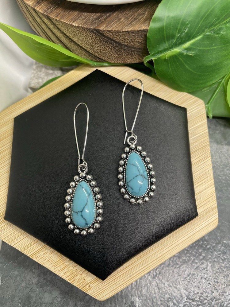 2” Silver-tone Boho Dangle Earring Set New Free Ship B4484