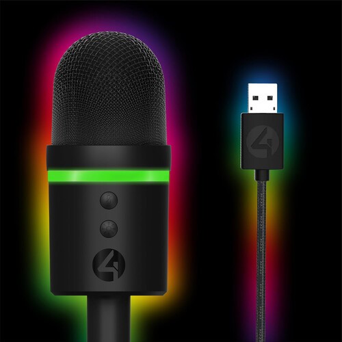 PC Accessory: 4Gamers Light Up Streaming Microphone [New ] Playstation 5
