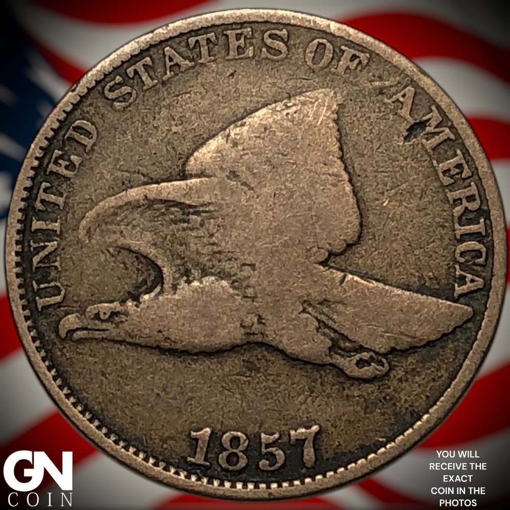 1857 Flying Eagle Cent Penny Z2384