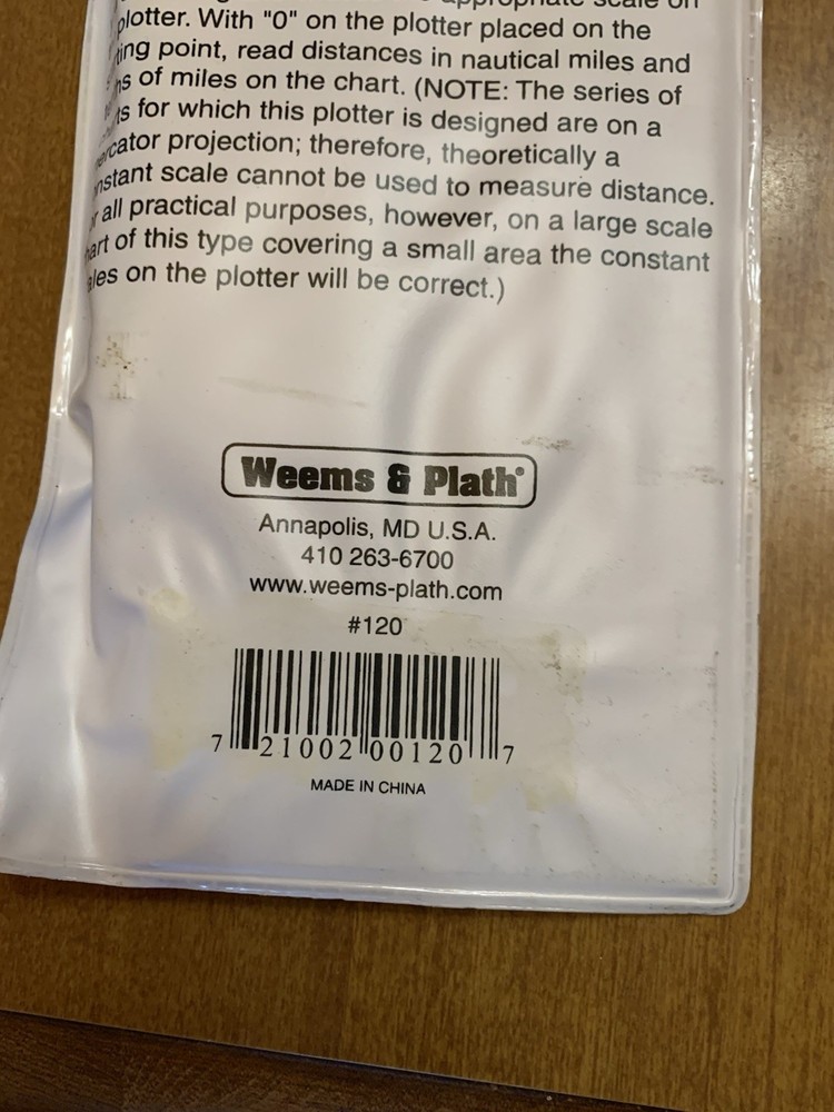 Weeks & Plath parallel plotter #120. Marine Navigation