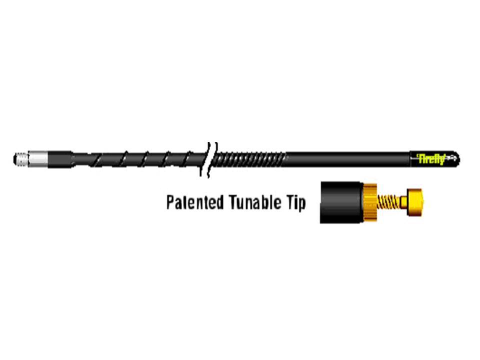 FIRESTIK FL3B 3' BLACK FIREFLY TUNEABLE TIP CB ANTENNA