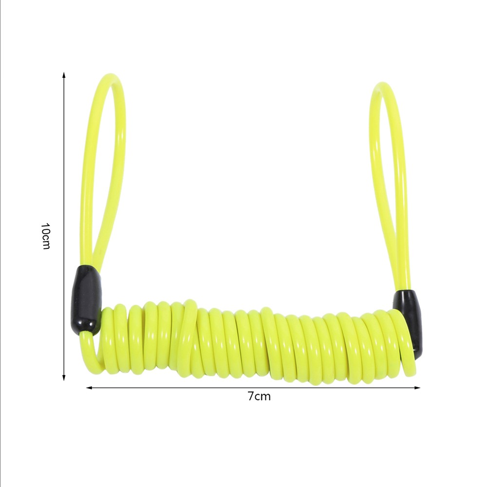 Motorcycle Bike Alarm Disc Lock Antitheft Security Spring Reminder Coil Cabl SH2