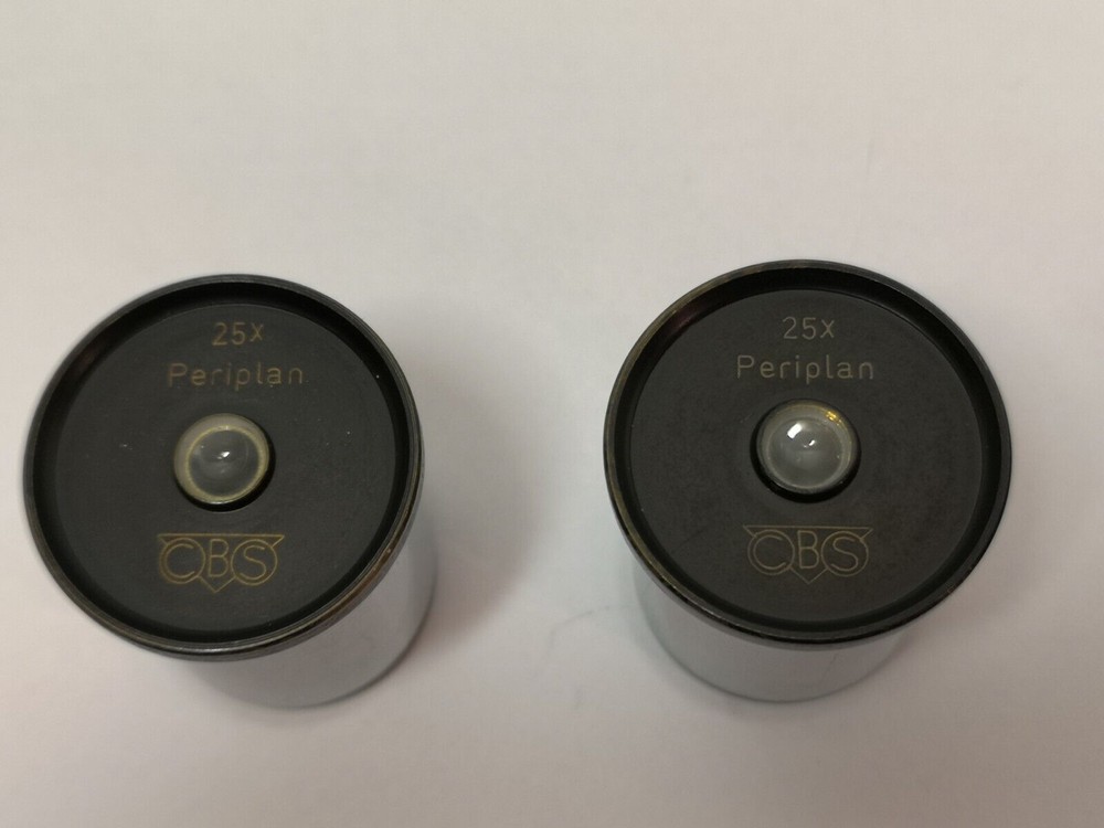 CBS microscope oculars / eyepieces pair Periplan 25x