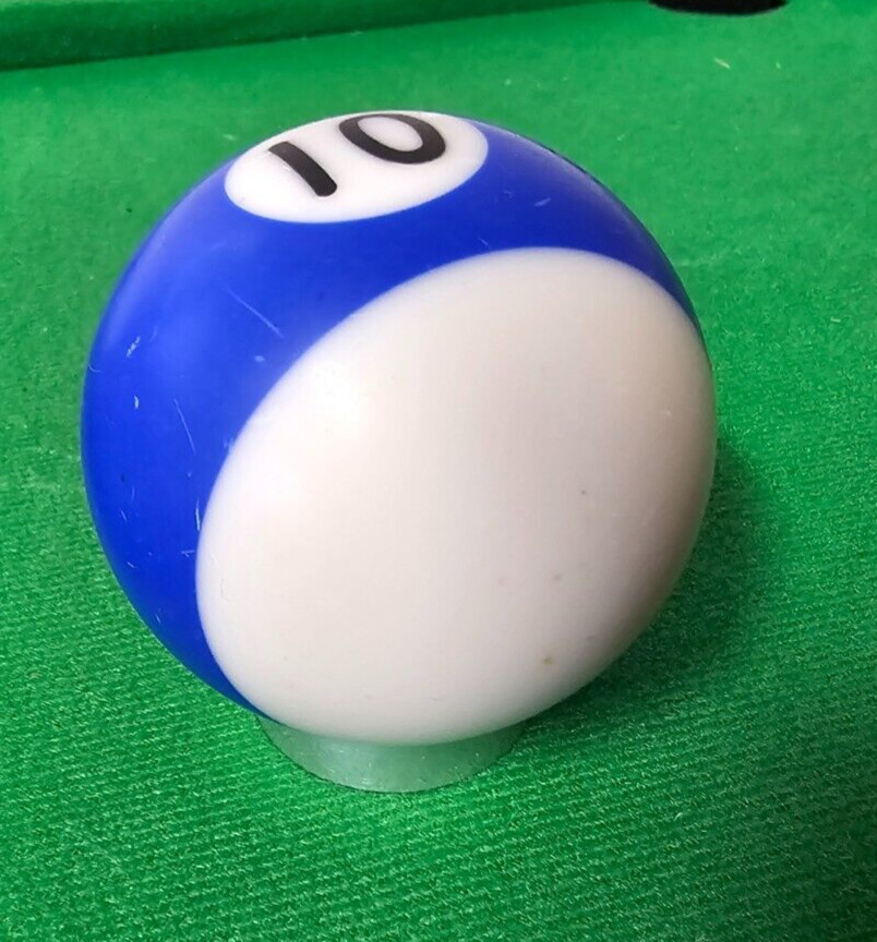VTG Replacement Billiard Pool Ball 2 1/4" Diameter Standard # 10 Stripe Blue###