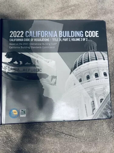 2022 California Building Code Vol 1+2