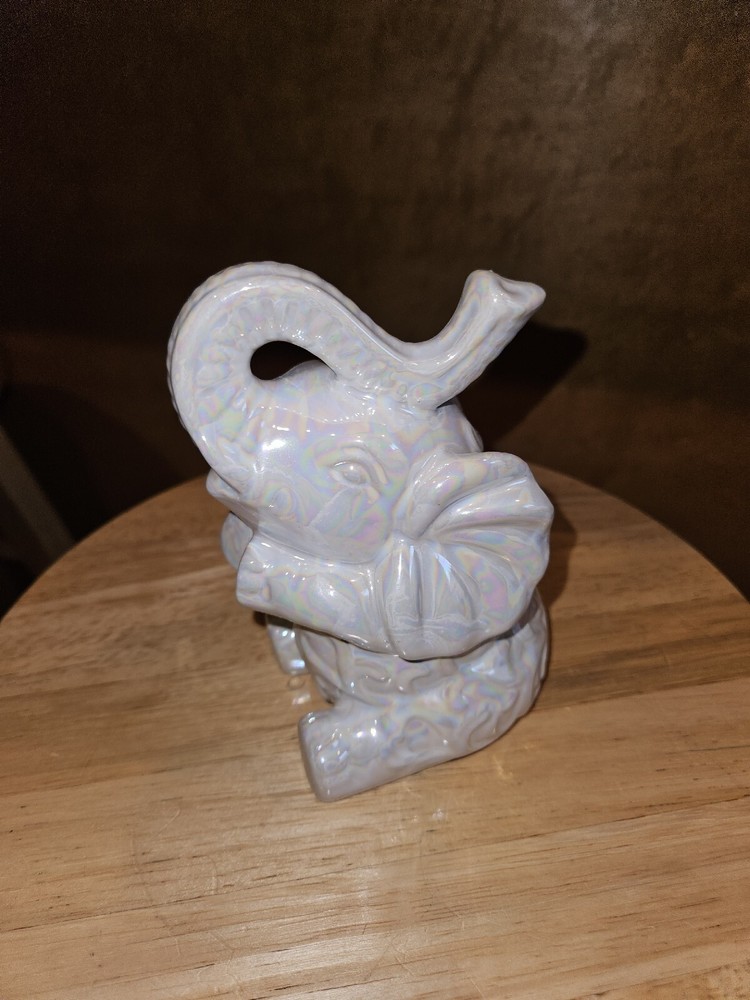 Glass Elephant Vase