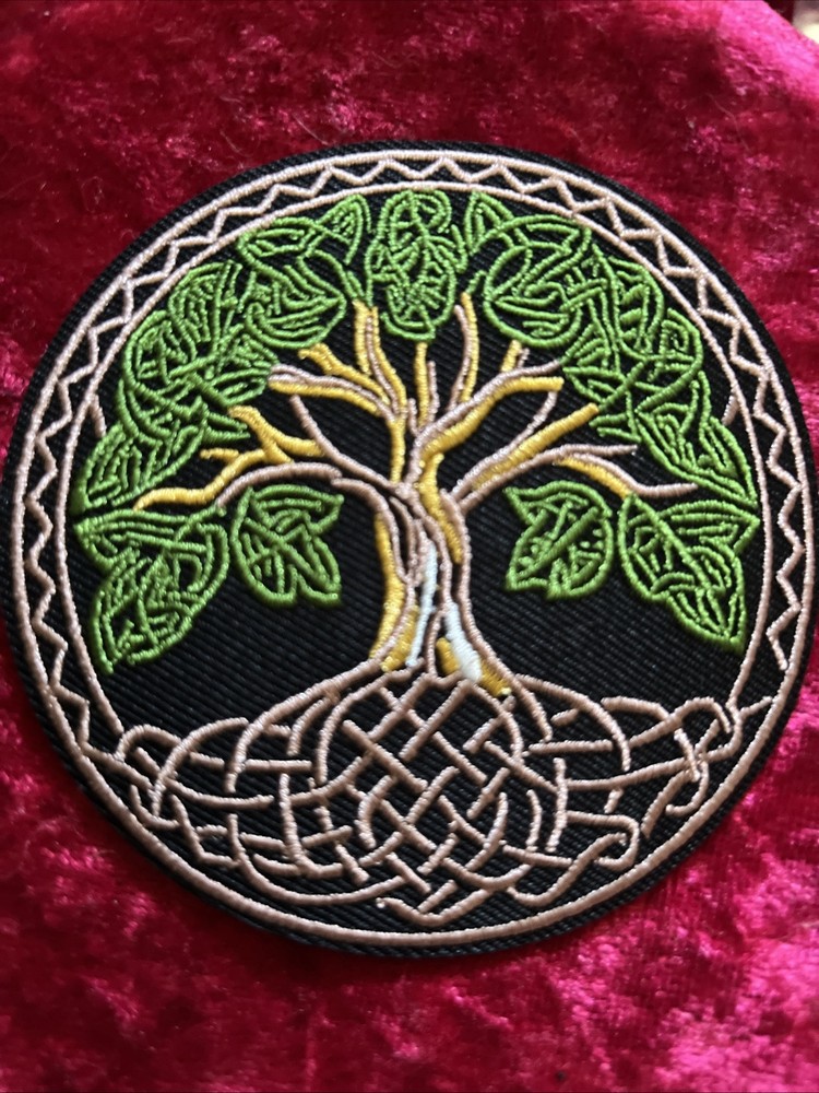 Celtic Tree Of Life Patch Multi Color