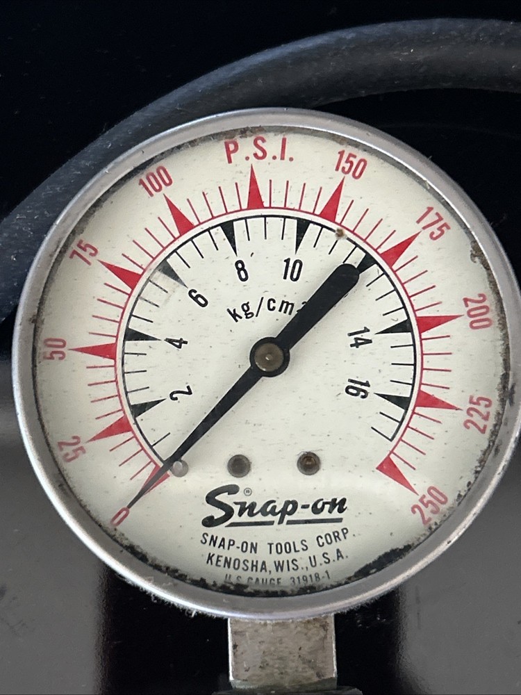 🇺🇸 Snap On Tools Compression Tester Pressure 250psi Gauge Engine Cylinder Hose