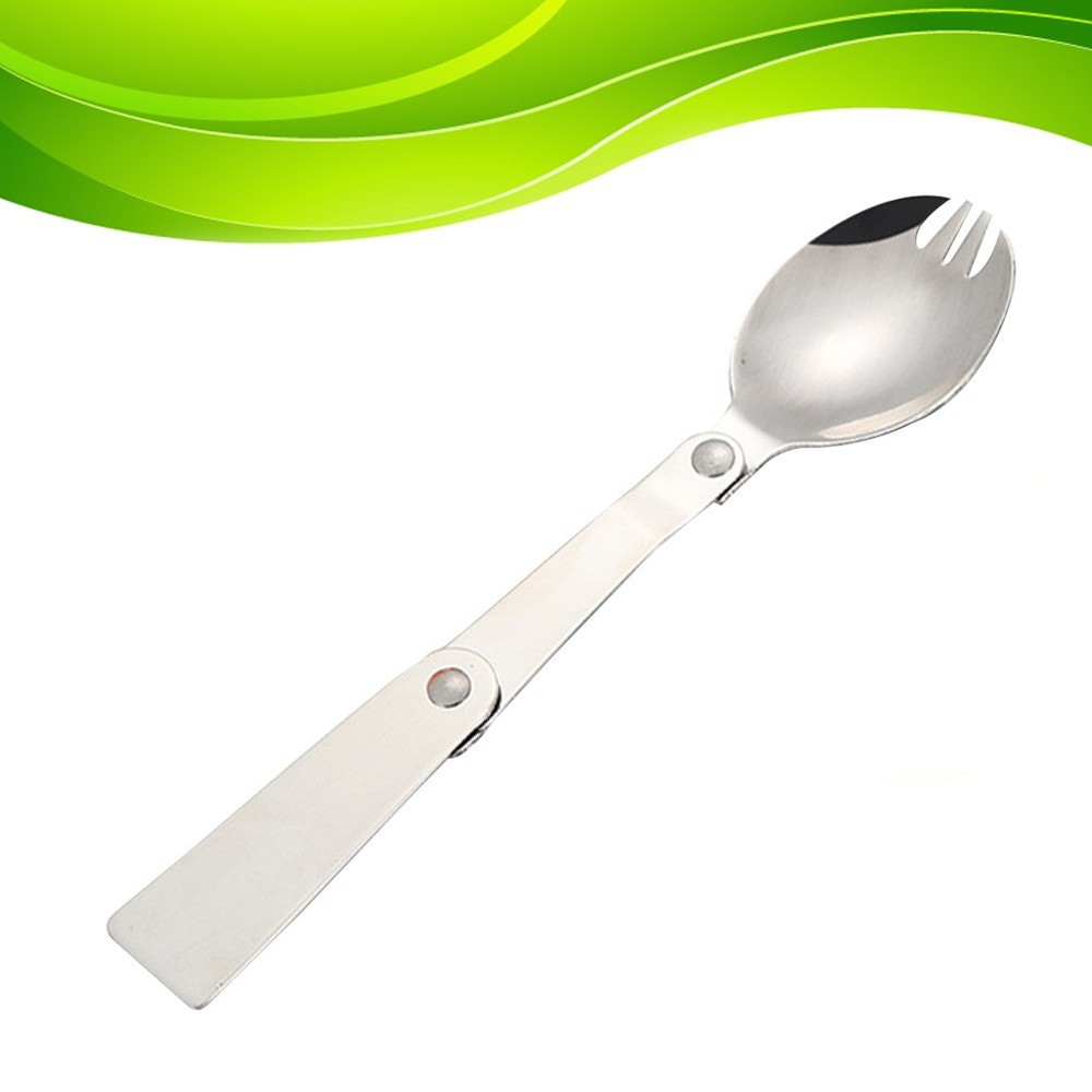 Multifunctional Outdoor Tableware Foldable Utensils Convenient Spoon