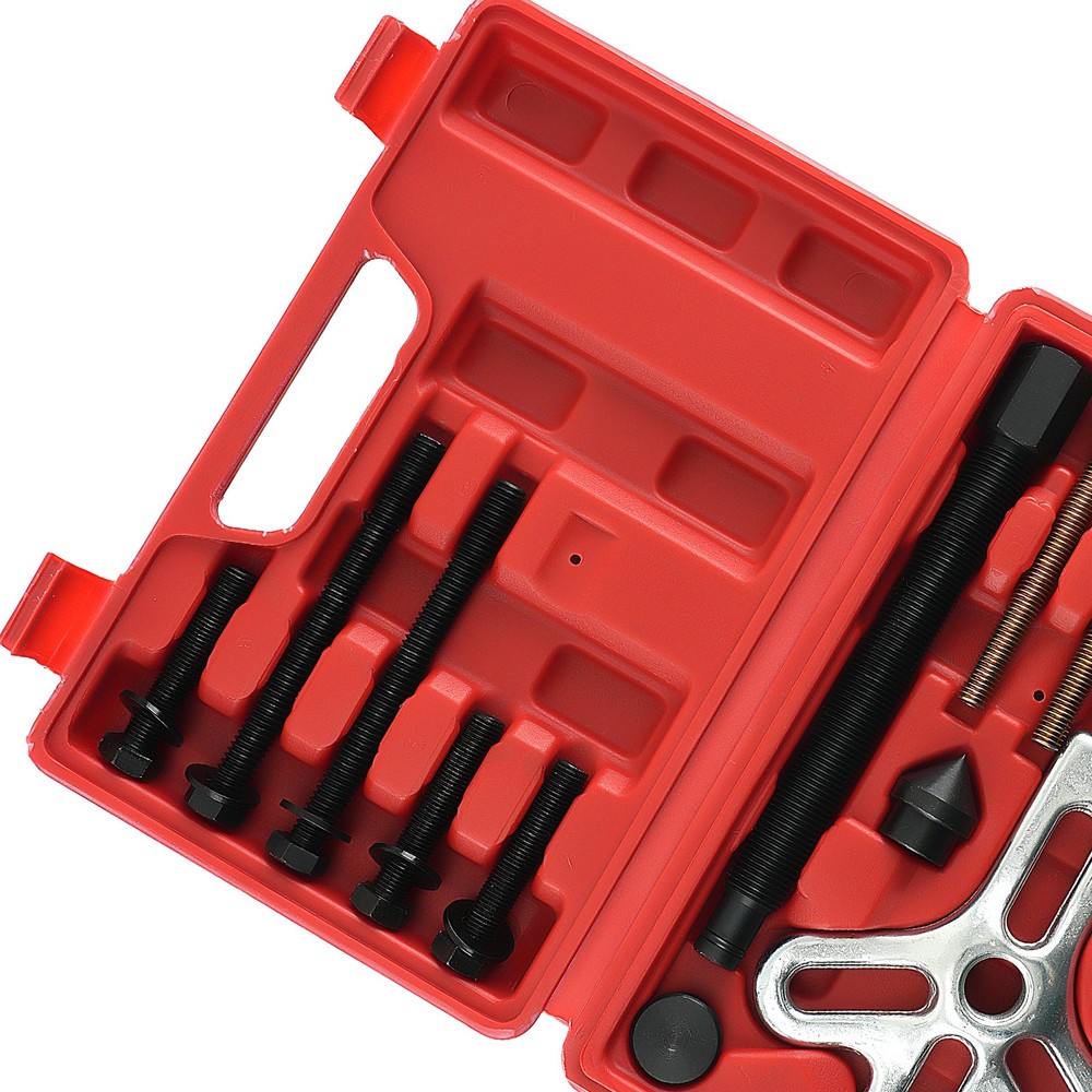 13pc Crankshaft Harmonic Balancer Puller Carbon Steel Engine Removal Tool Set