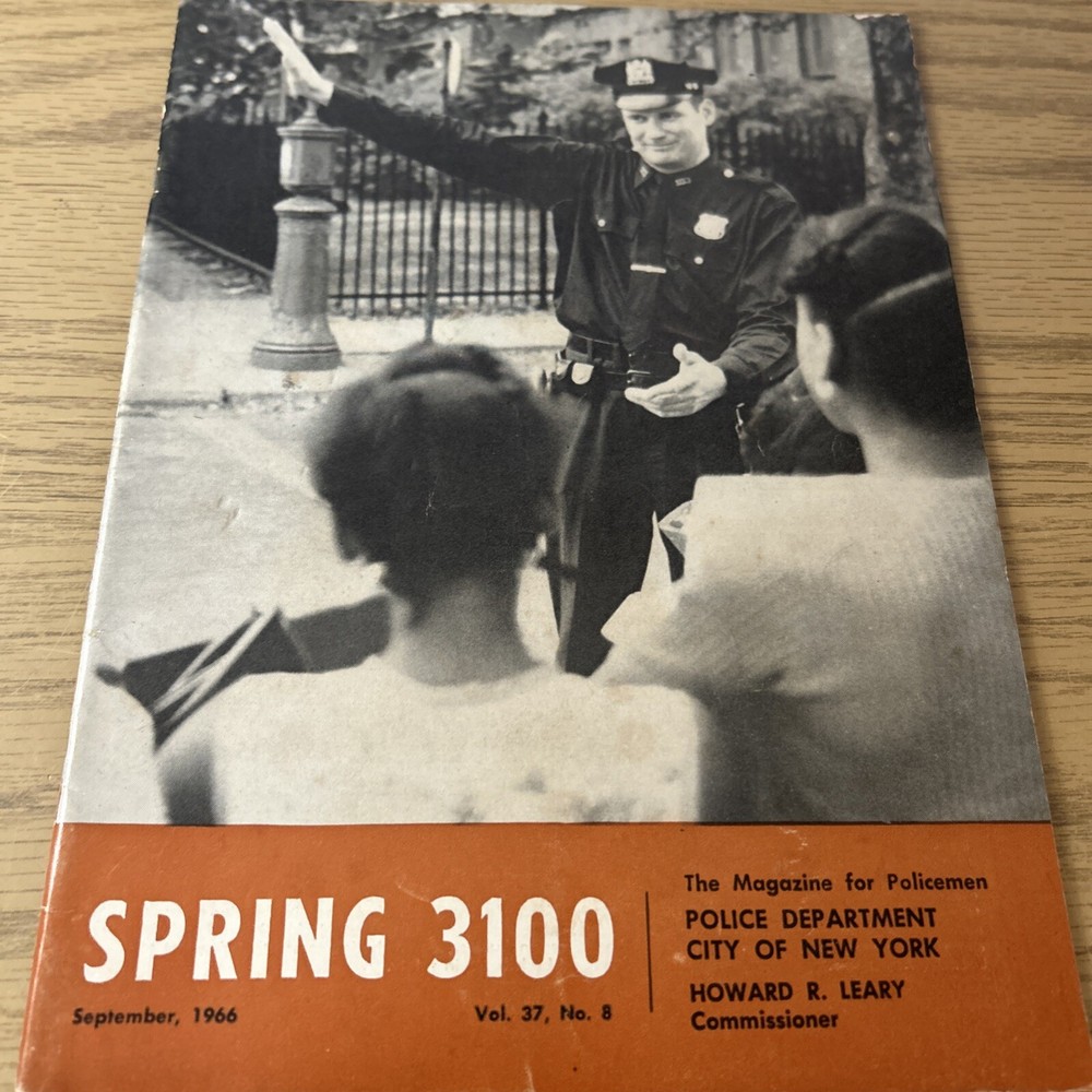 SPRING 3100 NYPD MAGAZINE SEPTEMBER  1966