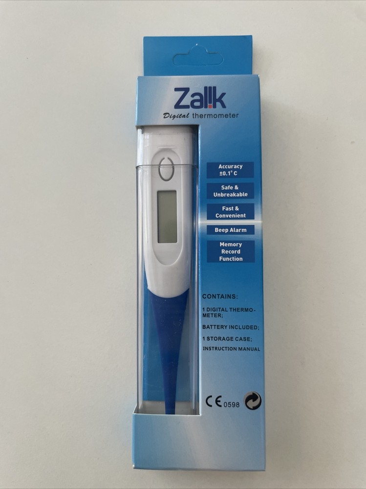 Zallk digital thermometer with storage case