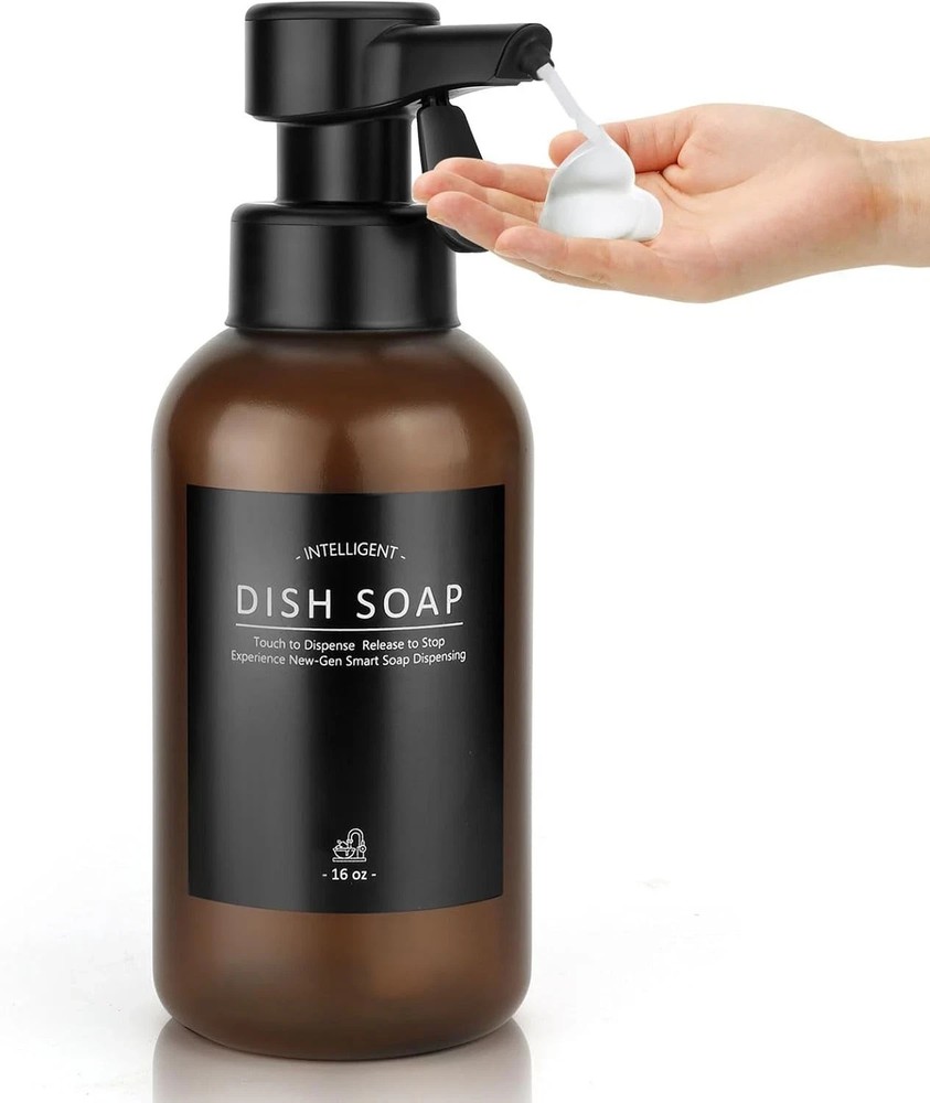 Automatic Foam Soap Dispenser 16oz Touchless Sensor Battery Operated 2-Pack