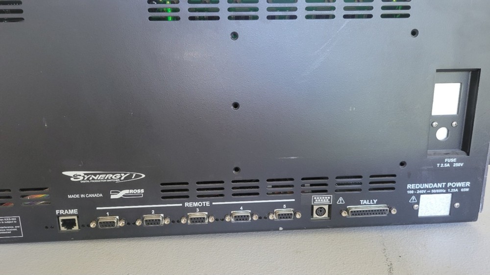 Ross Synergy 1 Digital Production Switch Board Control Panel Selling Not Working