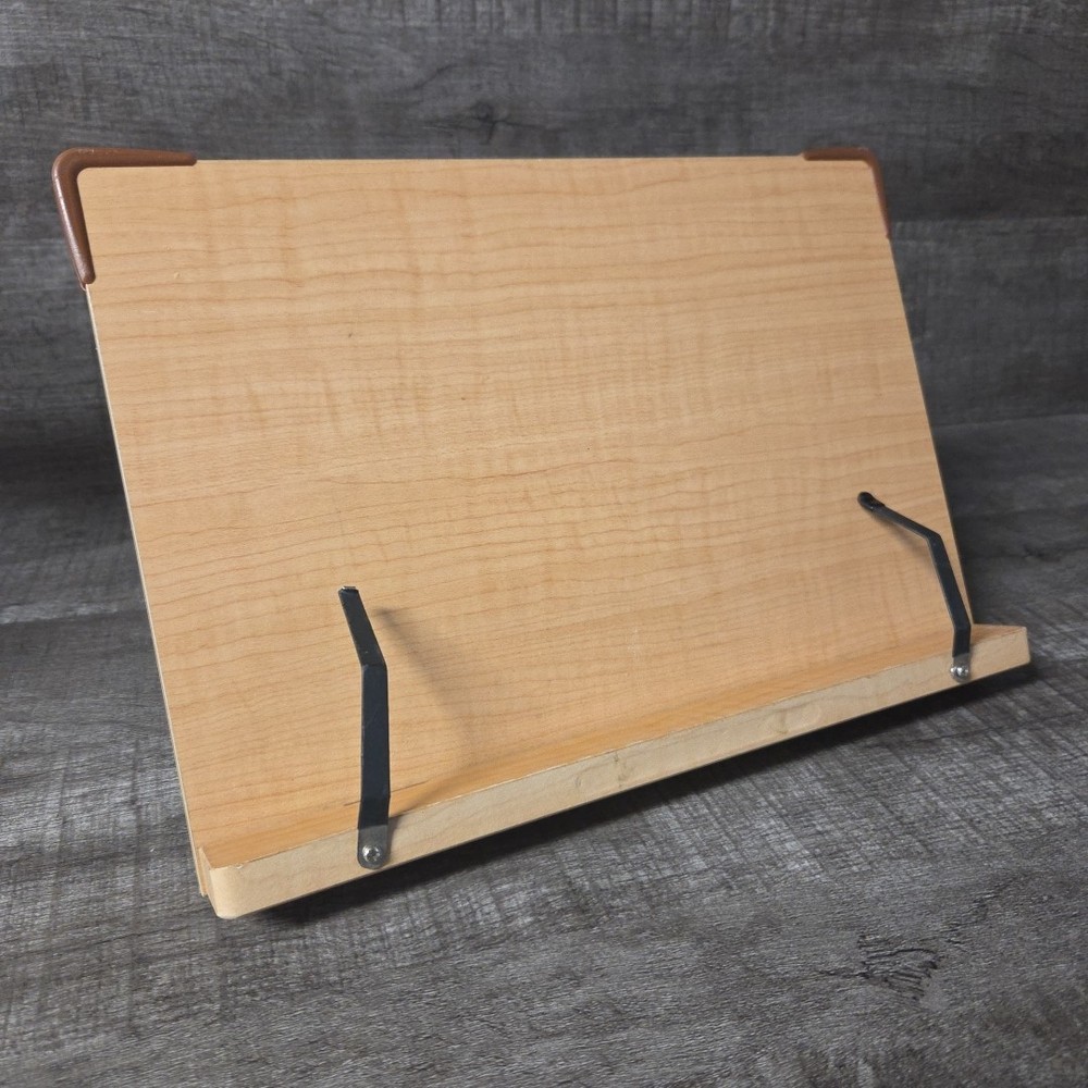 folding adjustable book stand Bible reading cookbook text holder 13x9