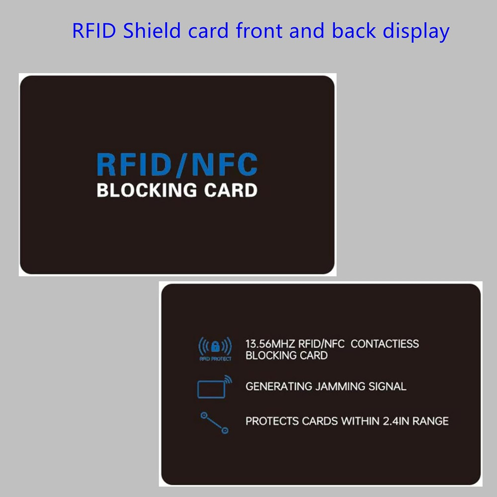 RFID Blocking Card 5 Pack Wallet Protector for Debit Credit Passport NFC