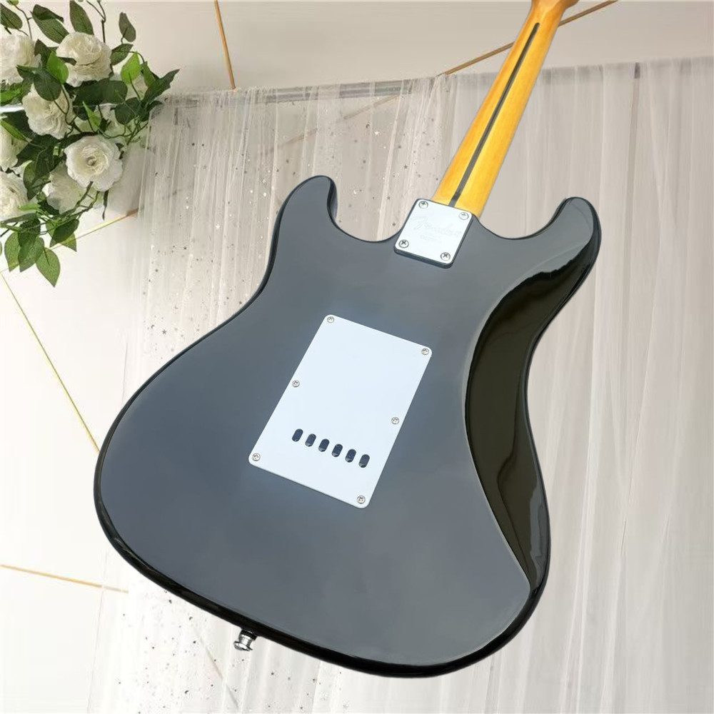エレキギター、ブラック、高品質、送料無料、音質優美、6弦、空輸