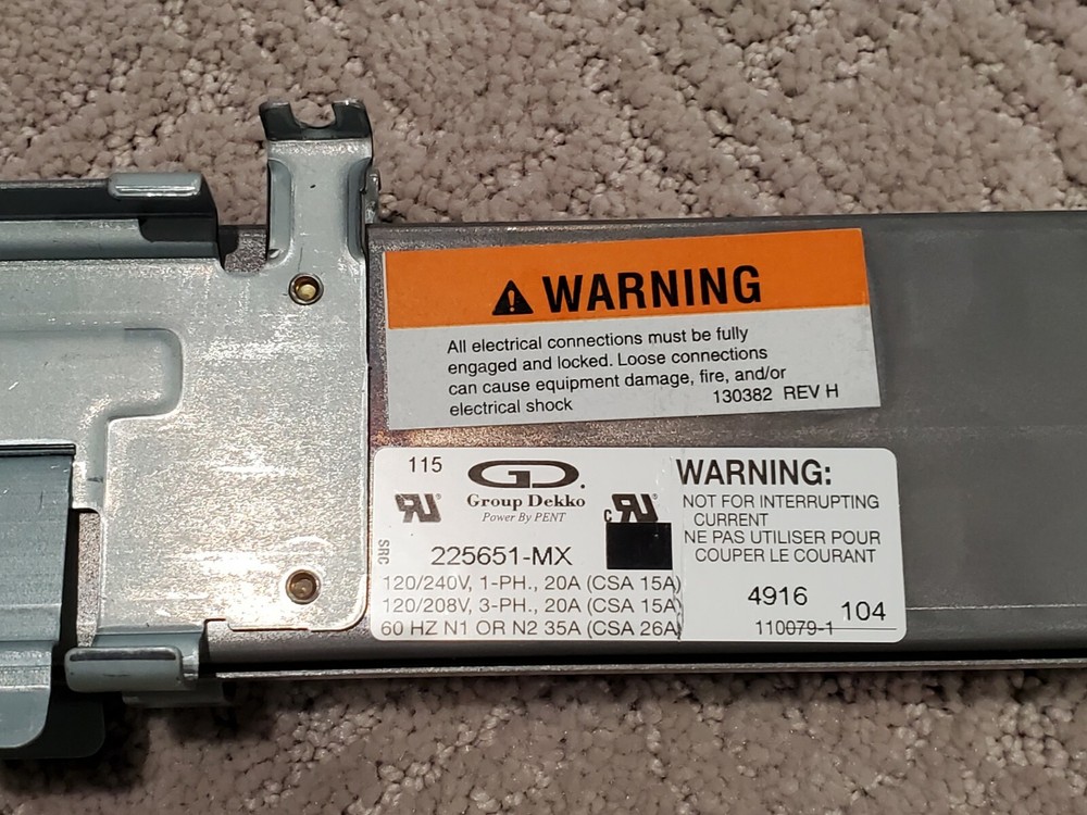 Group Dekko 225651-MX / 4916 Cubicle Electrical Module (1 Unit)