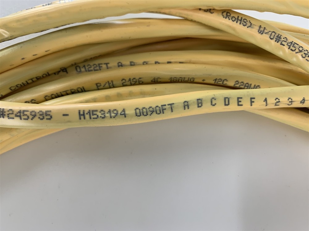 Genesis Access Control 2196 4C 18AWG 12C 22AWG Riser Cable Yellow 46ft