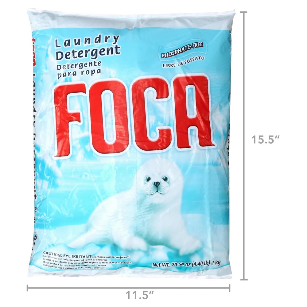 Foca Laundry Detergent, Household Use, Biodegradable & Phosphate-Free 70.54 oz