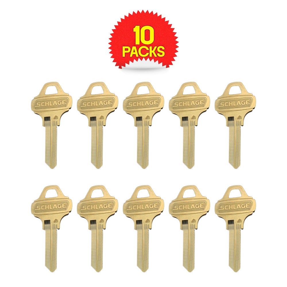 C124 Key Blank 6-Pin Brass