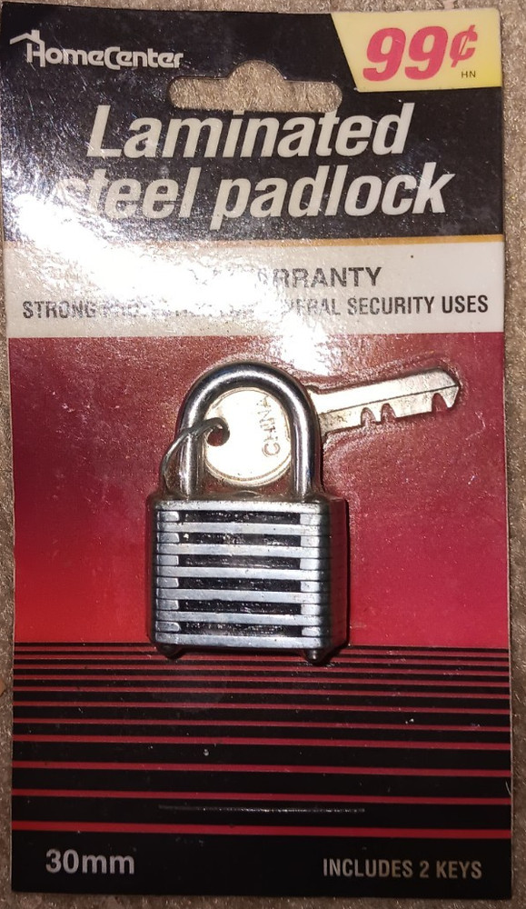 HomeCenter Laminated Steel Padlock 30 mm