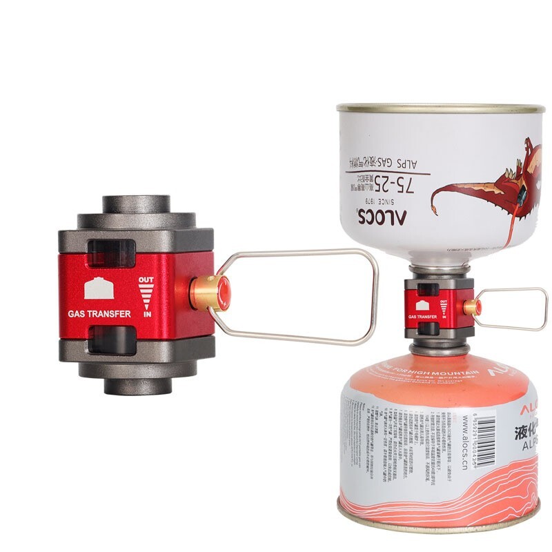 Gas Canister Refill Adapter w/ Visible Windows, Fuel Transfer Device