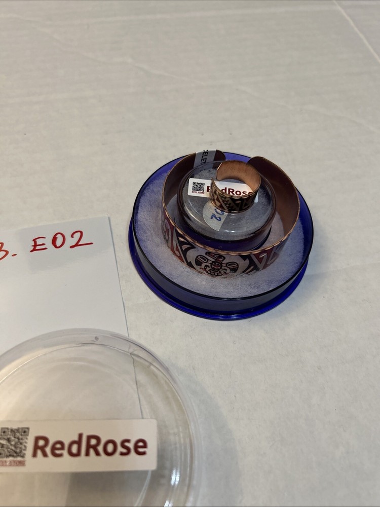 Colorful Copper Ring and Bracelet Set (E02)