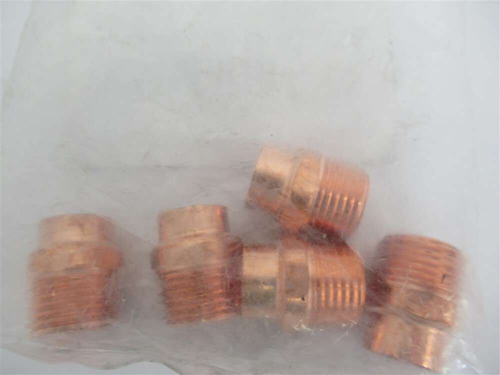 5608 , Adapter , Pipe 1/2" C x 1/2" MPT (PK 5)