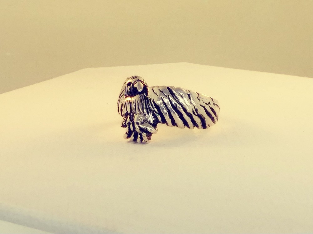 Silver Falcon ring (Eagle Hawk....) (size 9.75 ..6.6dwts handcrafted