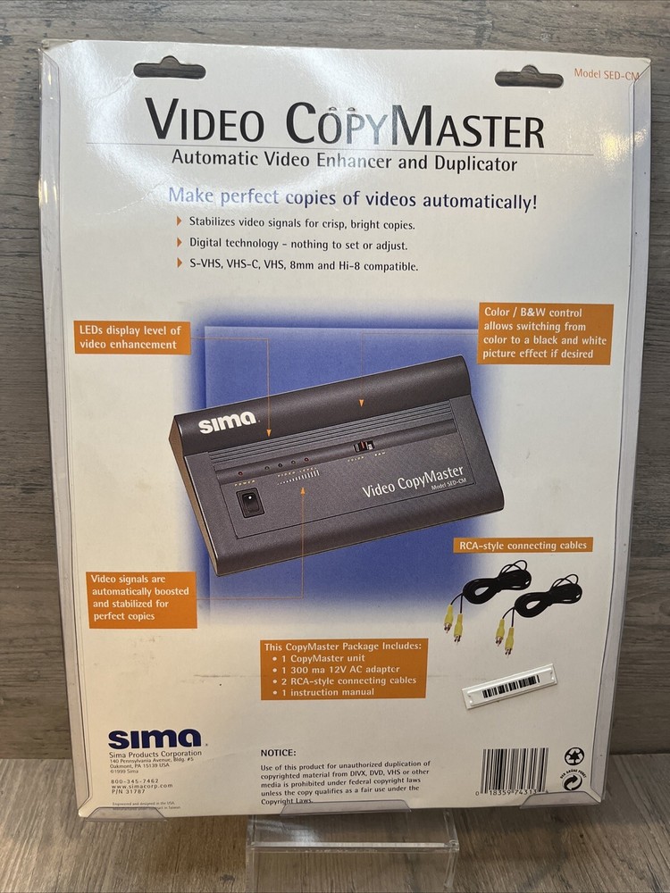 Sima Video CopyMaster Video Enhancer & Duplicator