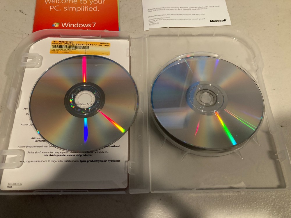 Microsoft Windows 7 Professional 32/64 Bit Full Version for Windows