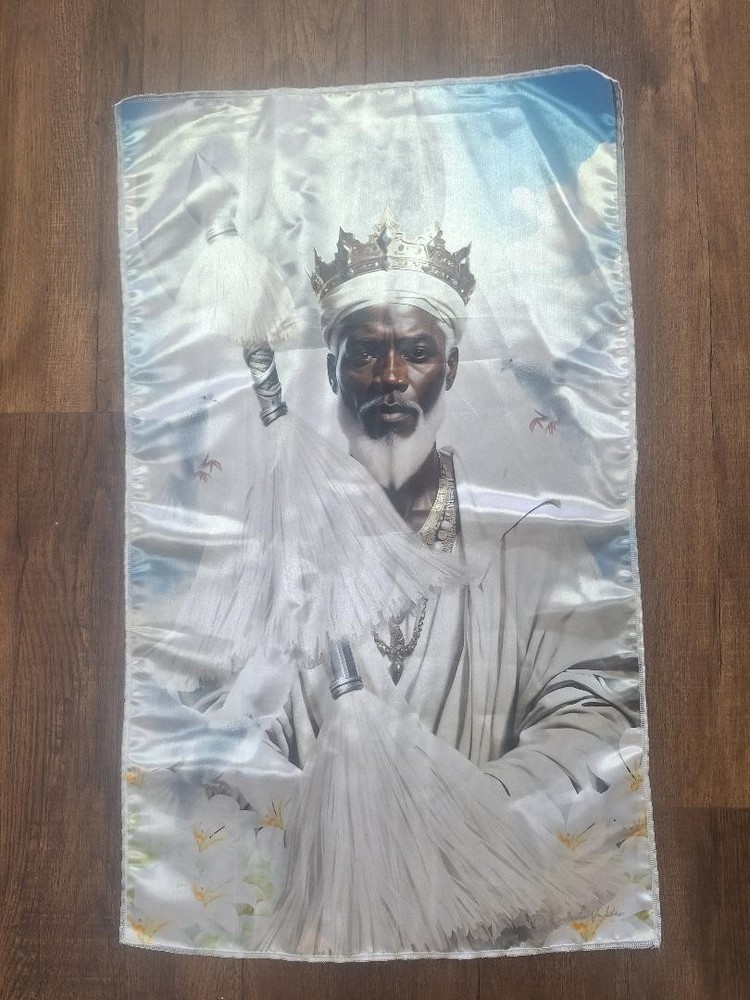 Obatala panel de Trono, Oshun Throne panel 21 x 35
