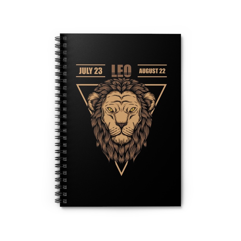 Leo Zodiac Notebook | Spiral Ruled Notebook