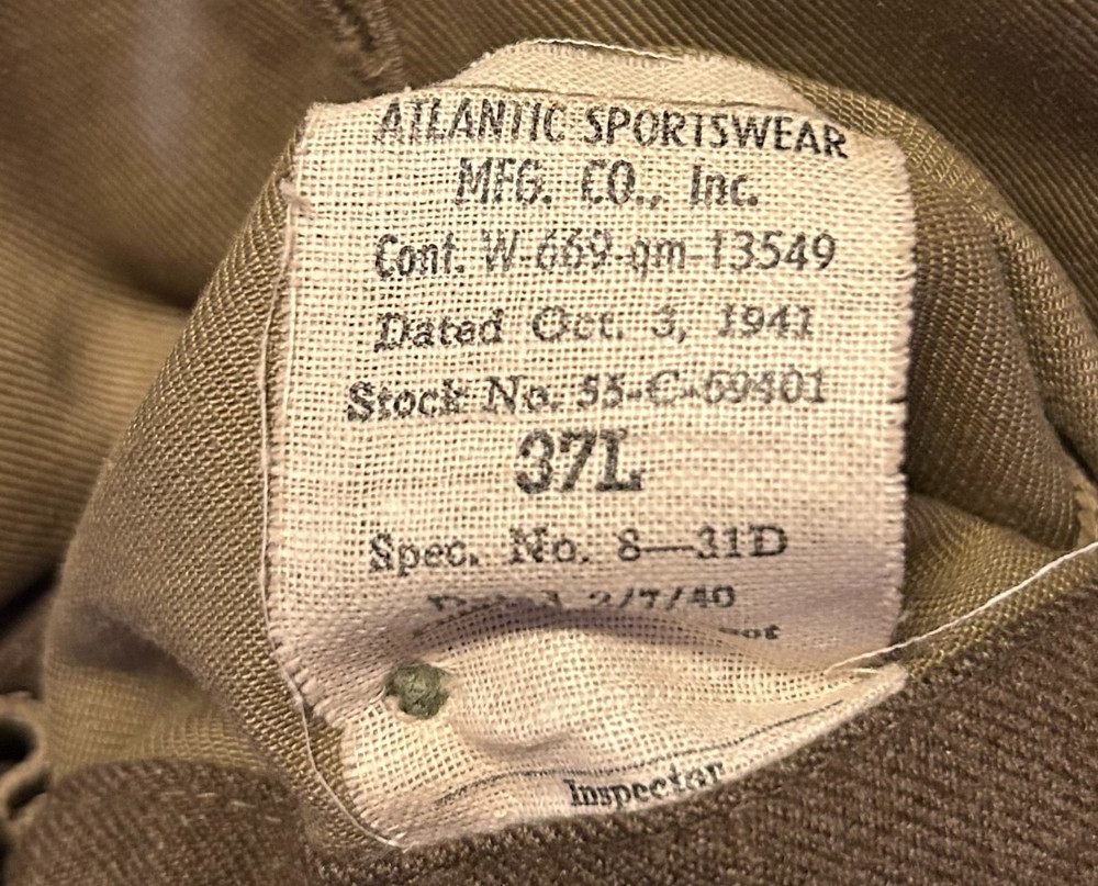 WWII Named ATSC Air Technical Service Command Service Coat / Uniform