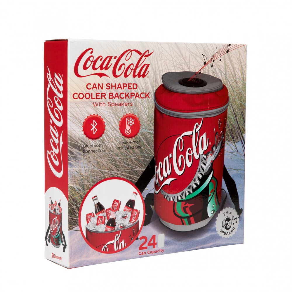 Coca-Cola Can Shaped Bluetooth Speaker Cooler Bag Red