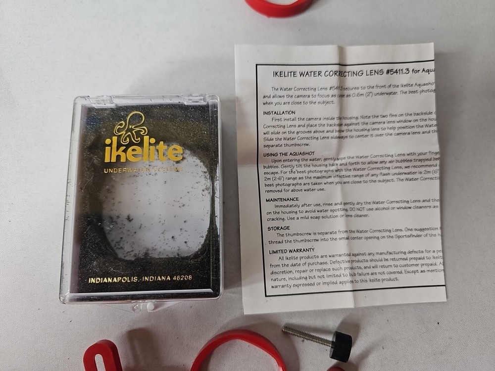 Ikelite Underwater Systems Water Correcting Lens Plus Extras