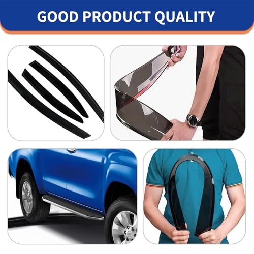 Side Window Vent Visor Rain Deflector Guard Replacement for Sienna 2004 2005
