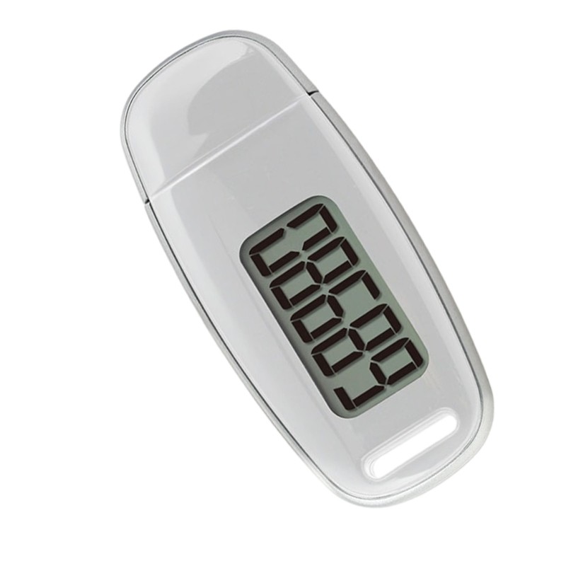 Small Digital Pedometer with Lanyard Walking 3D Pedometer Simple Step Counter