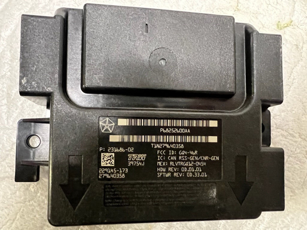 2013 Dodge Ram Wireless Ignition Node Receiver OE 68252600