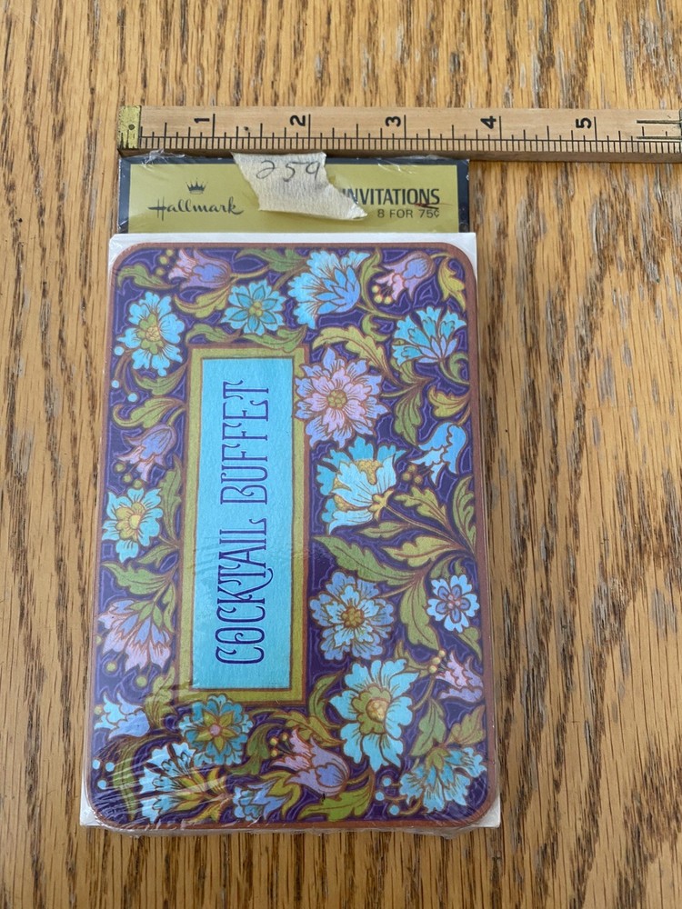 Vintage Hallmark Invitations Cocktail Buffet 8 Unopened