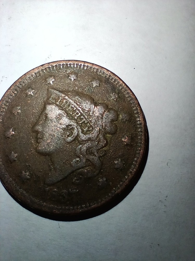 1837 LARGE CENT