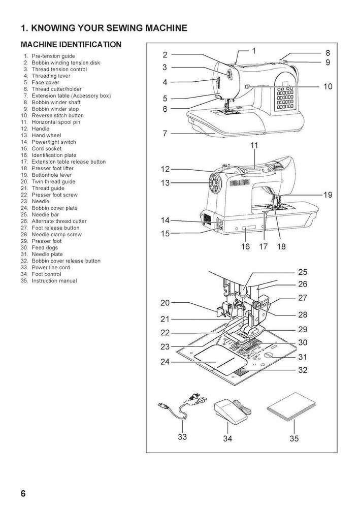 SINGER ONE Sewing Machine User Manual Operation Guide