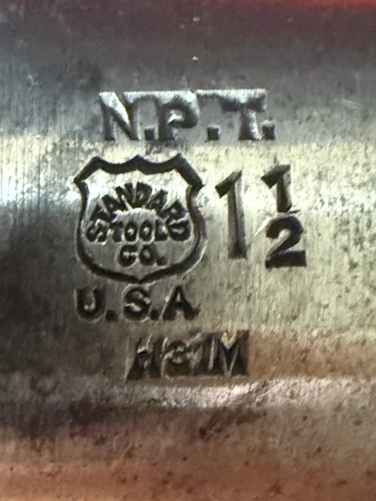 Standard Tool Co. 1-1/2” NPT Pipe Tap